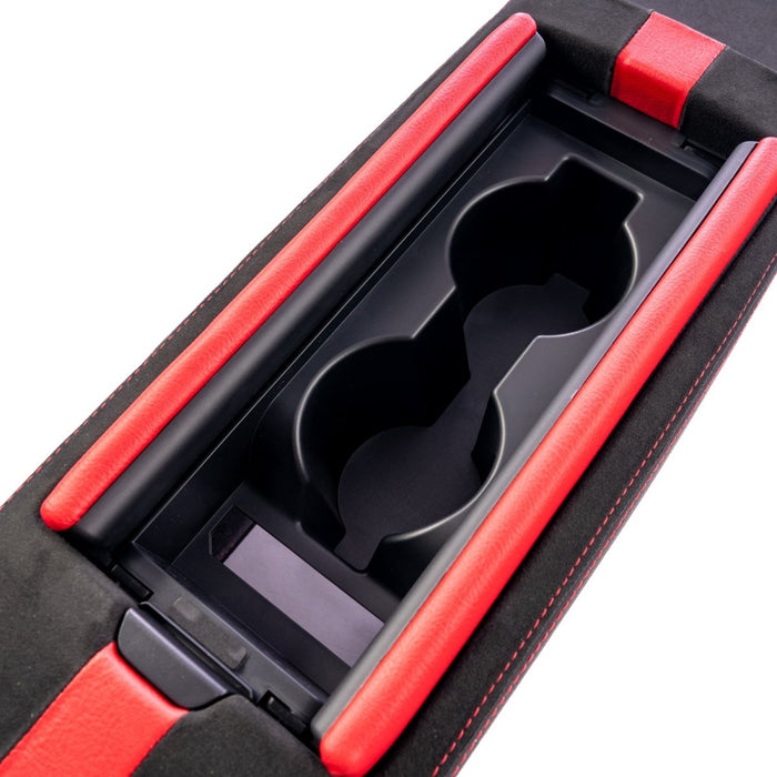 Axis Parts Ultrasuede Center Console Black Red Stitch 22-24 BRZ