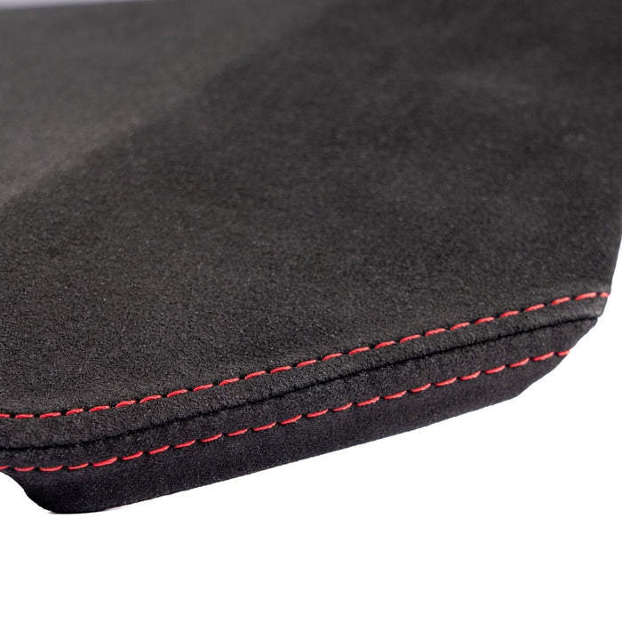 Axis Parts Ultrasuede Infotainment Hood Cover Black w/ Red Stitching 2022 - 2024 WRX / 2024 - 2025 Crosstrek / 2024 - 2025 Impreza - ST-693USAB - Subimods.com