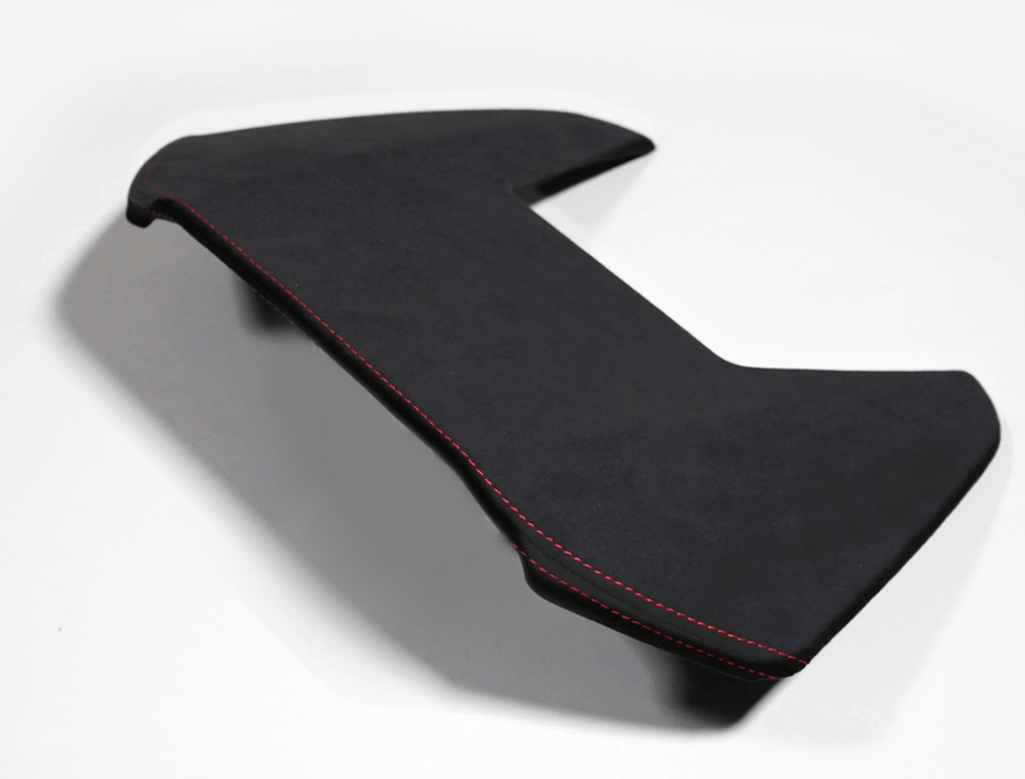 Axis Parts Ultrasuede Infotainment Hood Cover Black w/ Red Stitching 2022 - 2024 WRX / 2024 - 2025 Crosstrek / 2024 - 2025 Impreza - ST-693USAB - Subimods.com