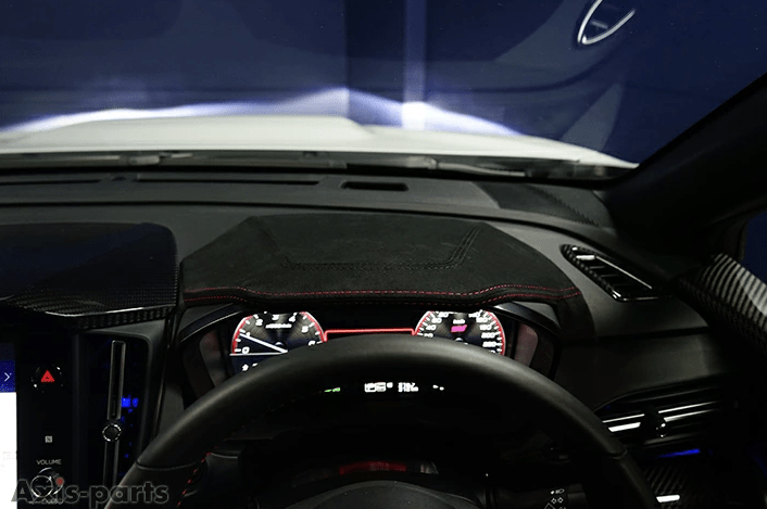 Axis Parts Ultrasuede Speedometer Hood Cover Black w/ Red Stitching 2022 - 2024 WRX / 2024 - 2025 Crosstrek / 2024 - 2025 Impreza - ST-775USAB - Subimods.com