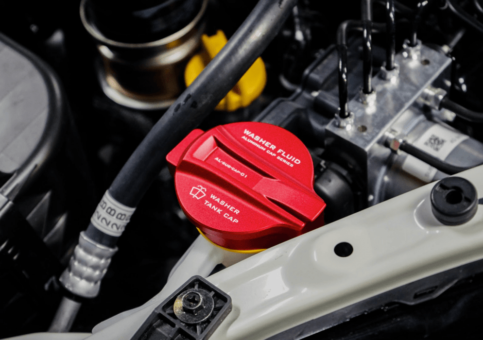 Axis Parts Windshield Washer Reservoir Cap 2022 - 2024 BRZ / 2022 - 2024 GR86 - brz-gr86-window-washer-cap-red - Subimods.com
