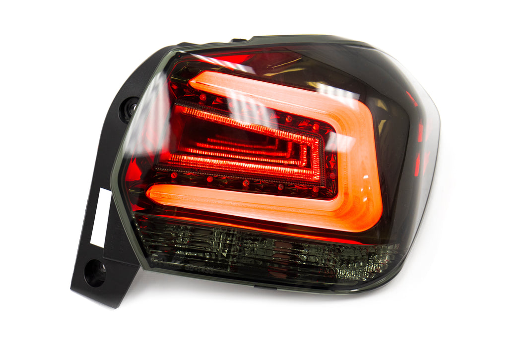 OLM CS Style LED Taillights Dark Smoke Lens, Black Reflector, White C-Bar 2013-2017 Crosstrek