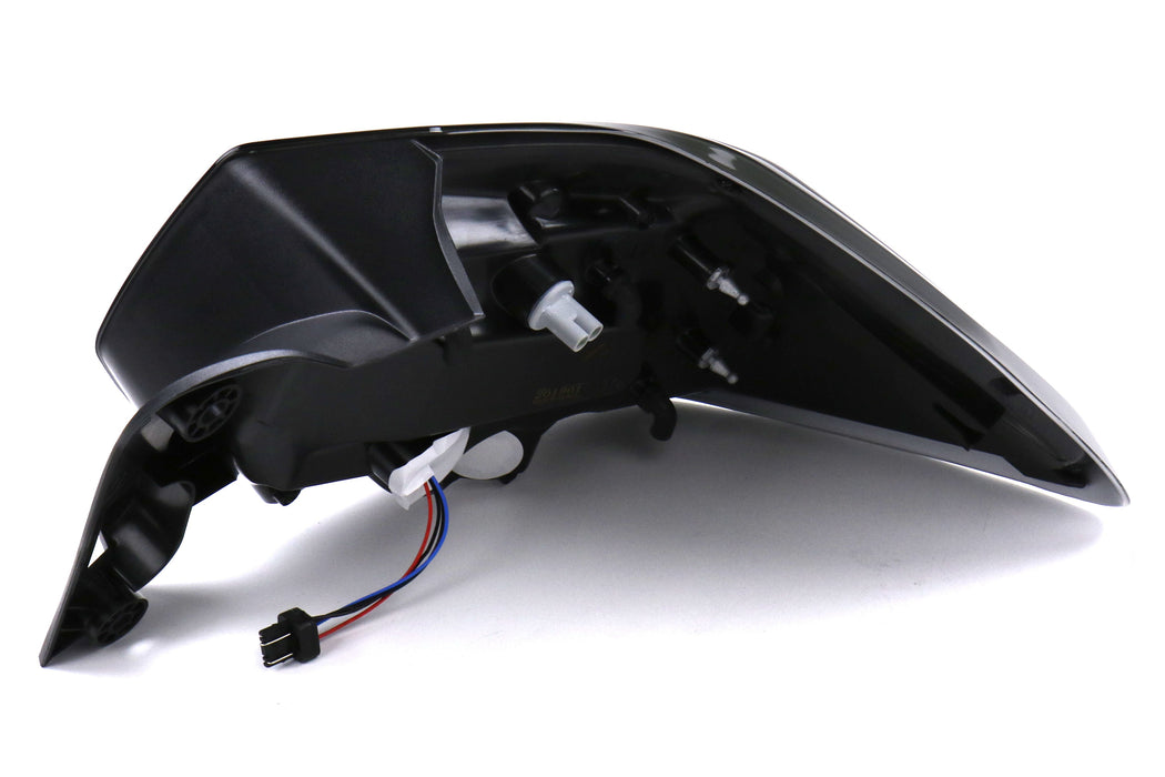 OLM CS Style LED Taillights Dark Smoke Lens, Black Reflector, White C-Bar 2013-2017 Crosstrek
