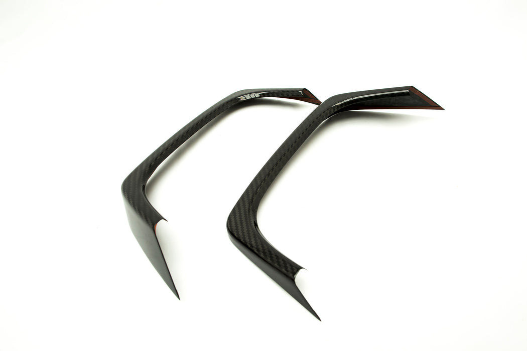 OLM Carbon Fiber Rear Bumper Exhaust Finishers 2015-2021 WRX / STI