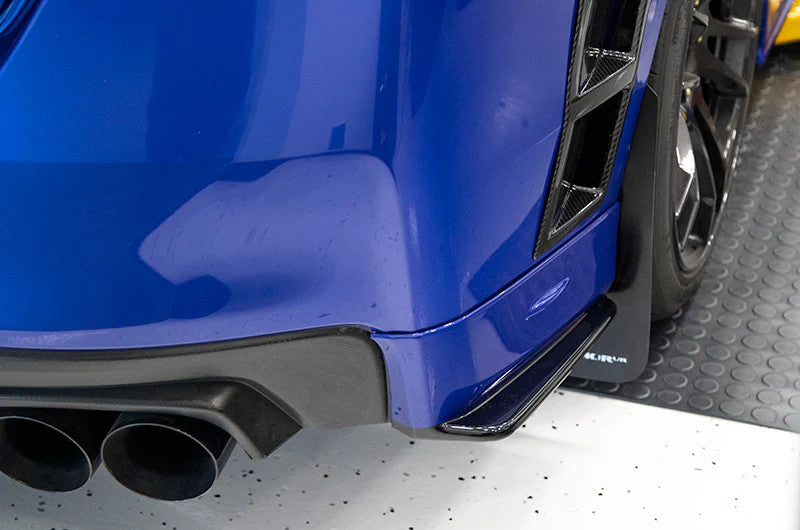 OLM Paint Matched Rear Bumper Lip Gloss Black World Rally Blue 2015-2021 WRX / STI