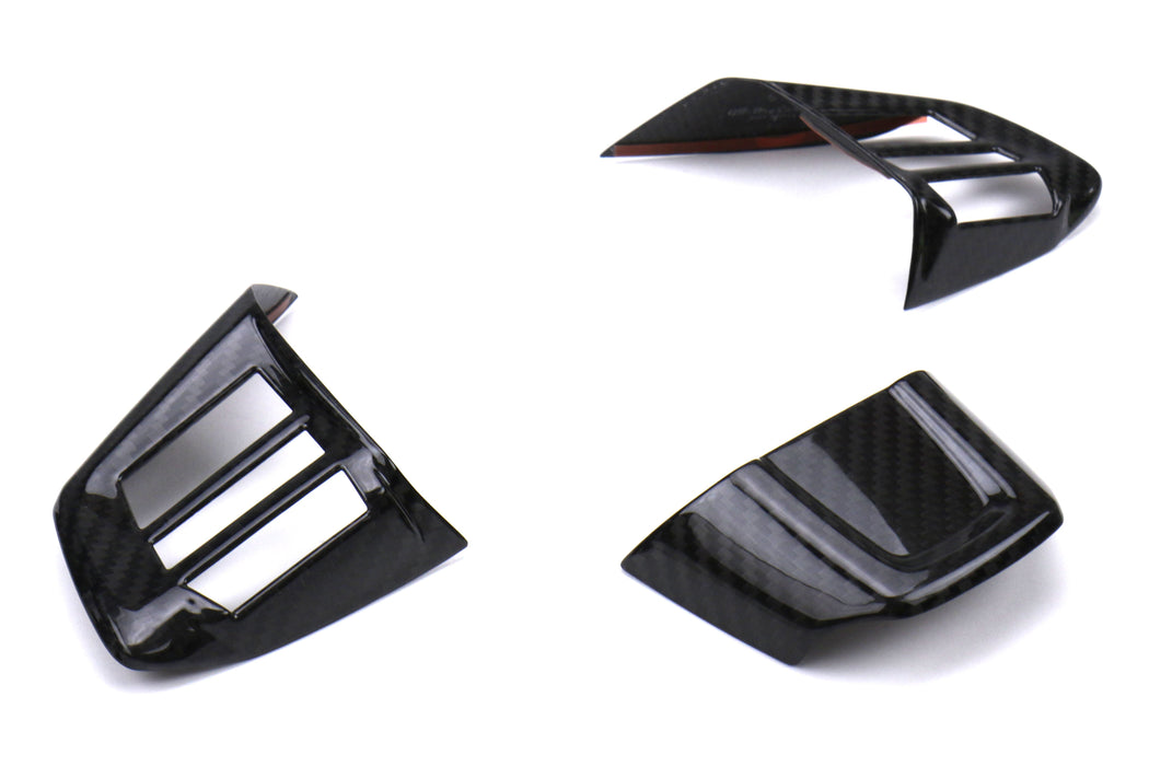 OLM LE Dry Carbon Fiber Steering Wheel Covers 2015 WRX / STI