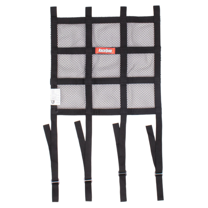 RaceQuip SFI Hybrid Window Net w/ Adjustable Strap Mounts Black