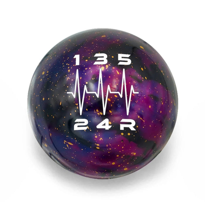 Billetworkz 5 Speed Shift Knob WRX - Cosmic Space Heartbeat Engraving - BW-KNB-WRX5-HB5-PC-AP - Subimods.com