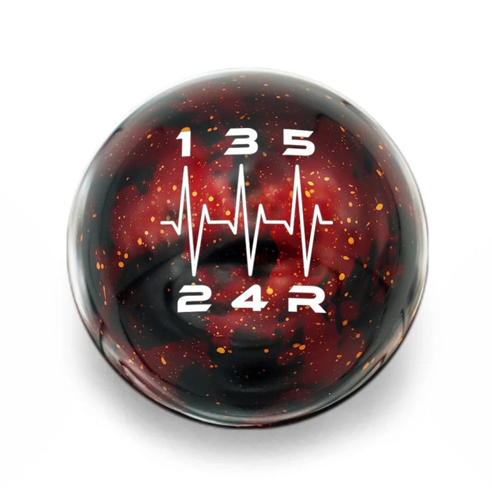 Billetworkz 5 Speed Shift Knob WRX - Cosmic Space Heartbeat Engraving - BW-KNB-WRX5-HB5-RC-SP - Subimods.com