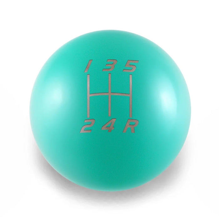 Billetworkz 5 Speed Velocity Weighted Stainless Steel Shift Knob - Blue Fits Most Subaru Models - BW-KNB-WRX5-VEL5-HYTL-SP - Subimods.com