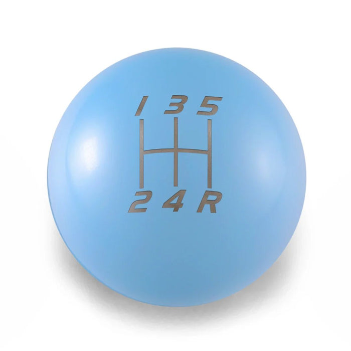 Billetworkz 5 Speed Velocity Weighted Stainless Steel Shift Knob - Blue Fits Most Subaru Models - BW-KNB-WRX5-VEL5-PBLU-SP - Subimods.com
