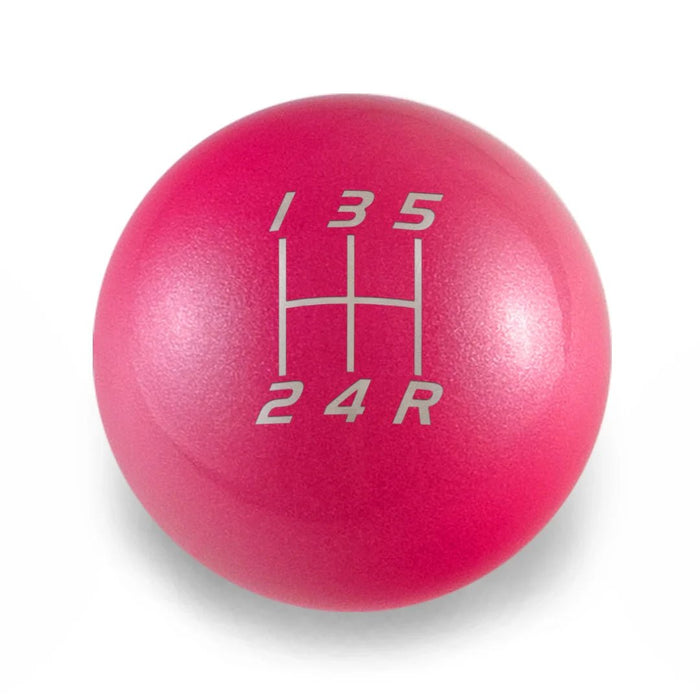Billetworkz 5 Speed Velocity Weighted Stainless Steel Shift Knob - Blue Fits Most Subaru Models - BW-KNB-WRX5-VEL5-PINK-SP - Subimods.com