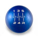 Billetworkz 5 Speed Weighted Shift Knob WRX - Heartbeat Engraving - BW-KNB-WRX5-HB5-CBLU-SP - Subimods.com