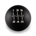 Billetworkz 5 Speed Weighted Shift Knob WRX - Heartbeat Engraving - BW-KNB-WRX5-HB5-MBLK-AP - Subimods.com