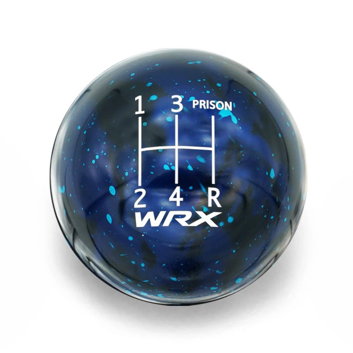 Billetworkz 5 Speed WRX Jail - Prison Engraving Shift Knob - Cosmic Space Fits Most Subaru Models - BW-KNB-WRX5-WRX5JP-BC-SP - Subimods.com