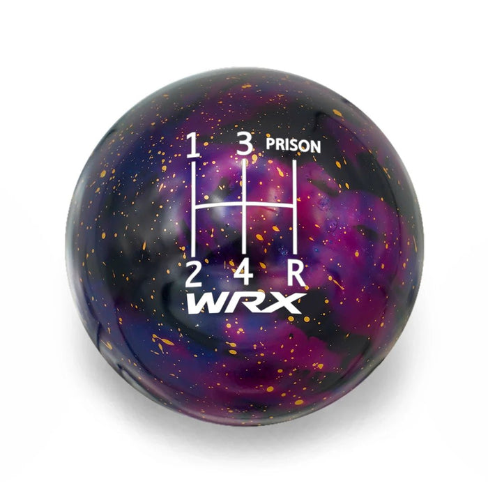 Billetworkz 5 Speed WRX Jail - Prison Engraving Shift Knob - Cosmic Space Fits Most Subaru Models - BW-KNB-WRX5-WRX5JP-PC-SP - Subimods.com