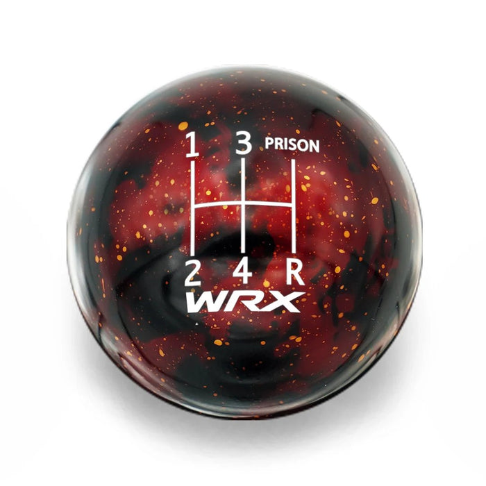 Billetworkz 5 Speed WRX Jail - Prison Engraving Shift Knob - Cosmic Space Fits Most Subaru Models - BW-KNB-WRX5-WRX5JP-RC-SP - Subimods.com
