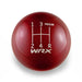 Billetworkz 5 Speed WRX Jail-Prison Weighted Stainless Steel Shift Knob Fits Most Subaru Models - BW-KNB-WRX5-WRX5JL-CRED-AP - Subimods.com