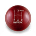 Billetworkz 5 Speed WRX Jail - Prison Weighted Stainless Steel Shift Knob Fits Most Subaru Models - BW-KNB-WRX5-WRX5JL-CRED-SP - Subimods.com