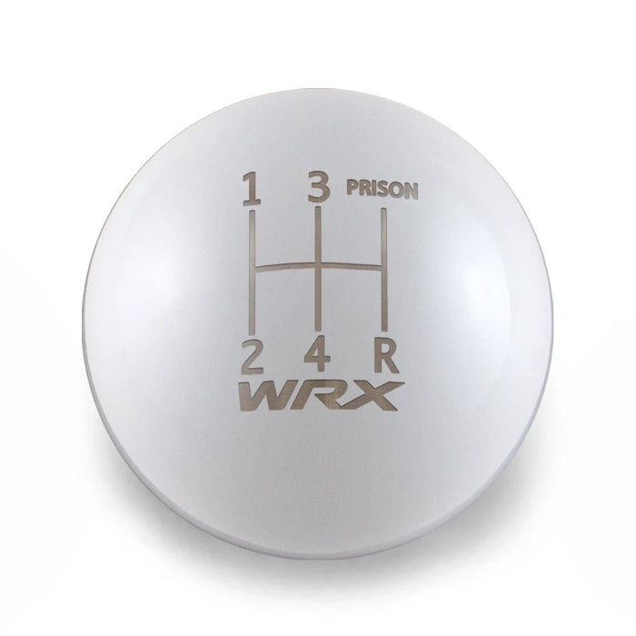 Billetworkz 5 Speed WRX Jail - Prison Weighted Stainless Steel Shift Knob Fits Most Subaru Models - BW-KNB-WRX5-WRX5JL-GWHT-SP - Subimods.com