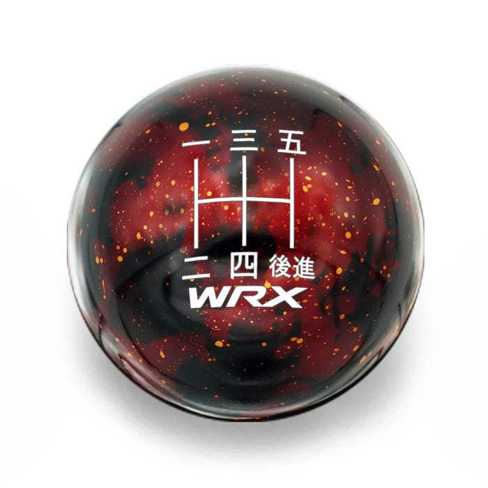 Billetworkz 5 Speed WRX Japanese Engraving Shift Knob - Cosmic Space Fits Most Subaru Models - BW-KNB-WRX5-WRX5J-RC-SP - Subimods.com