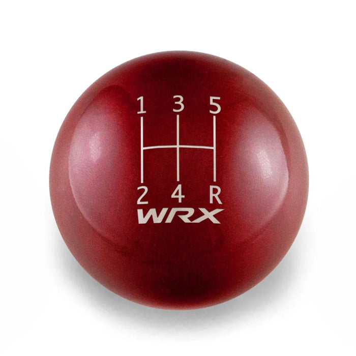 Billetworkz 5 Speed WRX Weighted Stainless Steel Shift Knob Fits Most Subaru Models - BW-KNB-WRX5-WRX5-CRED-SP - Subimods.com