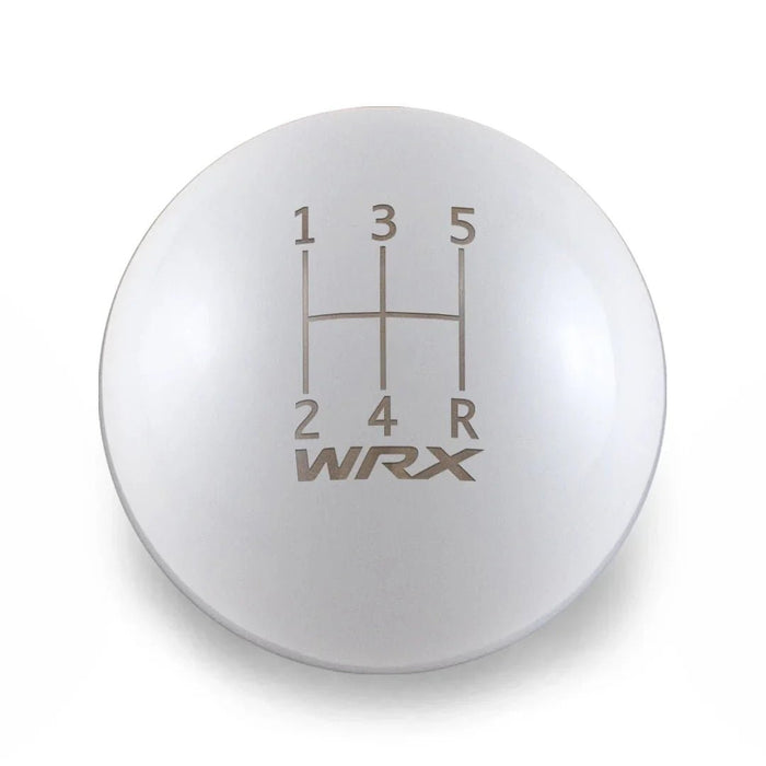 Billetworkz 5 Speed WRX Weighted Stainless Steel Shift Knob Fits Most Subaru Models - BW-KNB-WRX5-WRX5-GWHT-AP - Subimods.com