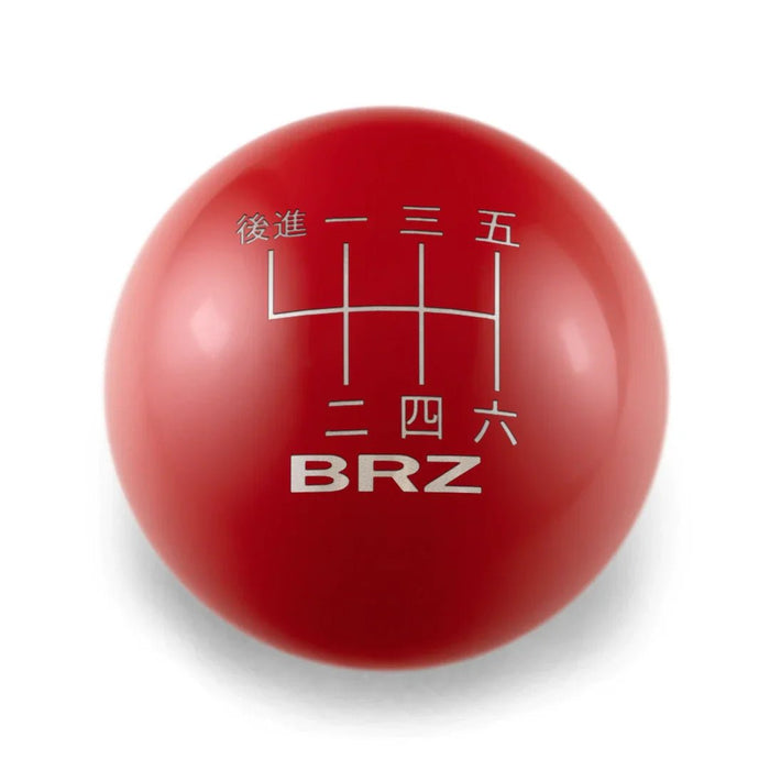 Billetworkz 6 Speed Japanese Engraving Weighted Shift Knob Fits Most Subaru BRZ / GR86 Models - BW-KNB-BRZ2-JPBRZ-GRED-SP - Subimods.com