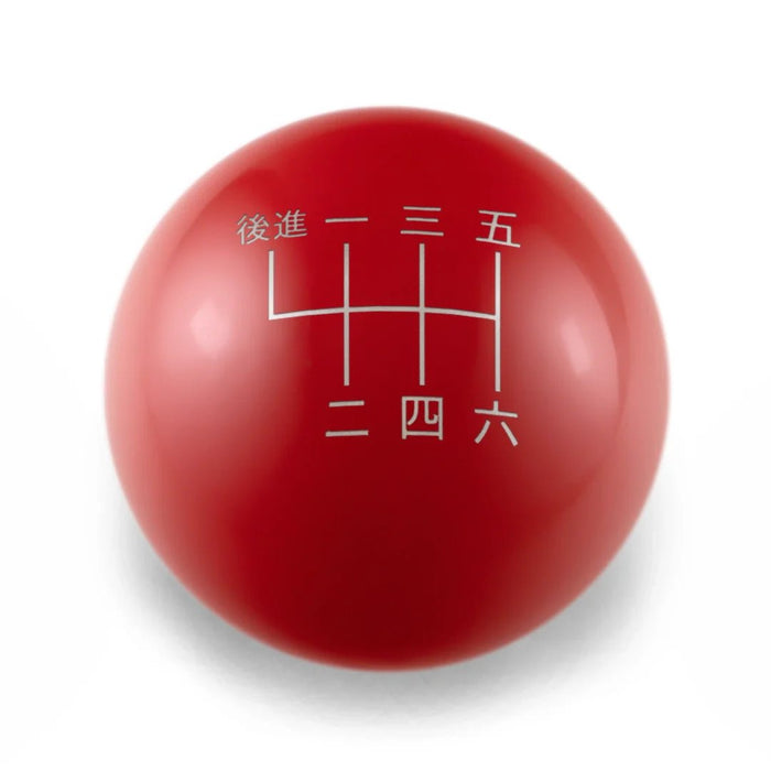 Billetworkz 6 Speed Japanese Weighted Shift Knob Fits Most Subaru BRZ / GR86 Models - Red - BW-KNB-BRZ2-JAP6-GRED-SP - Subimods.com