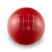 Billetworkz 6 Speed Japanese Weighted Shift Knob Fits Most Subaru BRZ / GR86 Models - Red - BW-KNB-BRZ2-JAP6-GRED-SP - Subimods.com