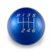 Billetworkz 6 Speed Velocity Engraving Weighted Shift Knob Fits Most Subaru BRZ / GR86 Models - Blue - BW-KNB-BRZ2-VEL6-CBLU-SP - Subimods.com