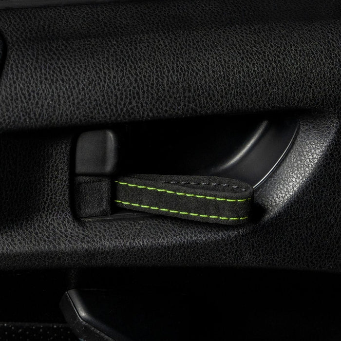 Billetworkz Alcantara Door Pull Strap Kit 2002 - 2007 WRX / 2002 - 2007 STI - BW - DPSK - SUB - GD - BLK - NYEL - 1 - Subimods.com
