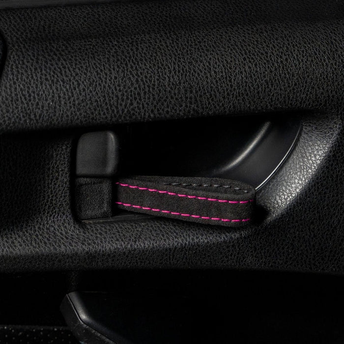 Billetworkz Alcantara Door Pull Strap Kit 2002 - 2007 WRX / 2002 - 2007 STI - BW - DPSK - SUB - GD - BLK - PNK - 1 - Subimods.com