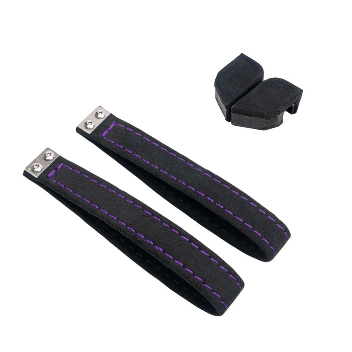 Billetworkz Alcantara Door Pull Strap Kit 2002 - 2007 WRX / 2002 - 2007 STI - BW-DPSK-SUB-GD-BLK-PRP-1 - Subimods.com