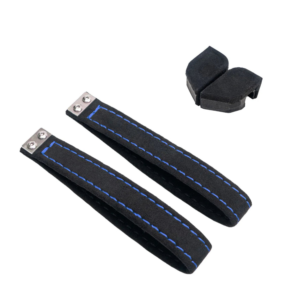 Billetworkz Alcantara Door Pull Strap Black Blue WRX BRZ