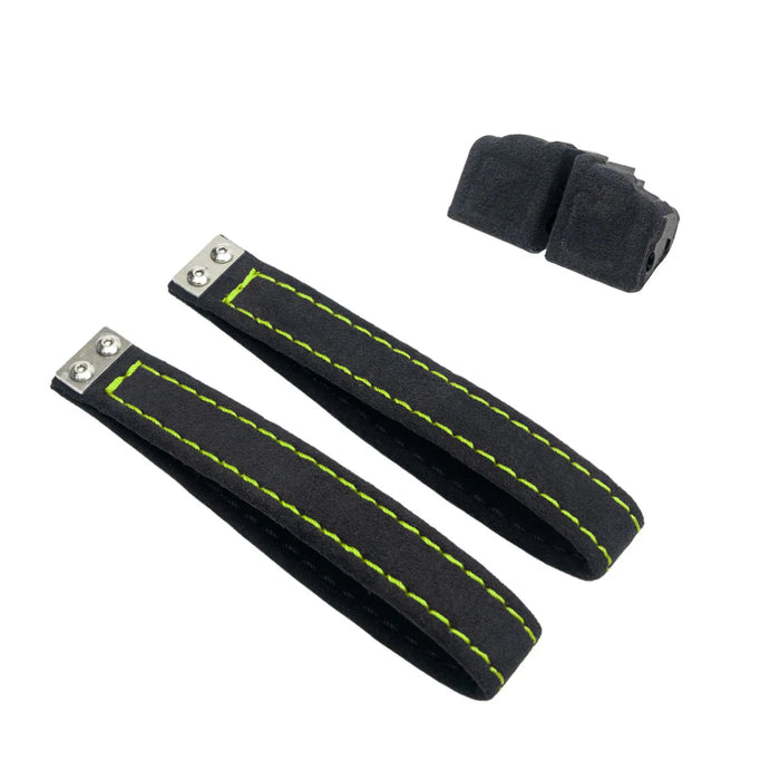 Billetworkz Alcantara Door Pull Strap Kit Pair Black w/ Neon Yellow Stitching 2008 - 2021 WRX / 2008 - 2021 STI / 2013 - 2021 BRZ / 2013 - 2017 Crosstrek / 2014 - 2018 Forester / 2012 - 2018 Impreza - BW - DPSK - SUB - GRVA - BLK - NYEL - 1 - Subimods.com