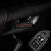 Billetworkz Alcantara Door Pull Strap Kit Pair Black w/ Red Stitching 2008 - 2021 WRX / 2008 - 2021 STI / 2013 - 2021 BRZ / 2013 - 2017 Crosstrek / 2014 - 2018 Forester / 2012 - 2018 Impreza - BW - DPSK - SUB - GRVA - BLK - RED - 1 - Subimods.com