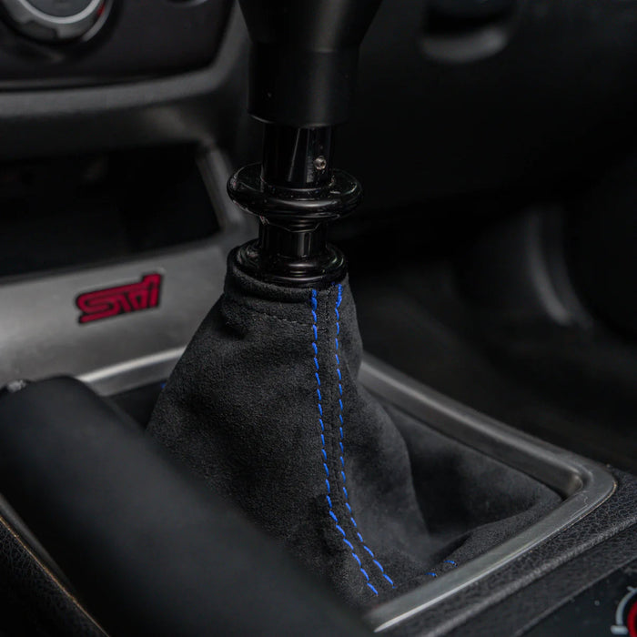 Billetworkz Alcantara Premium Shift Boot 2008 - 2014 STI - BW - SBA - SUB - STIGR - BLK - BLU - Subimods.com
