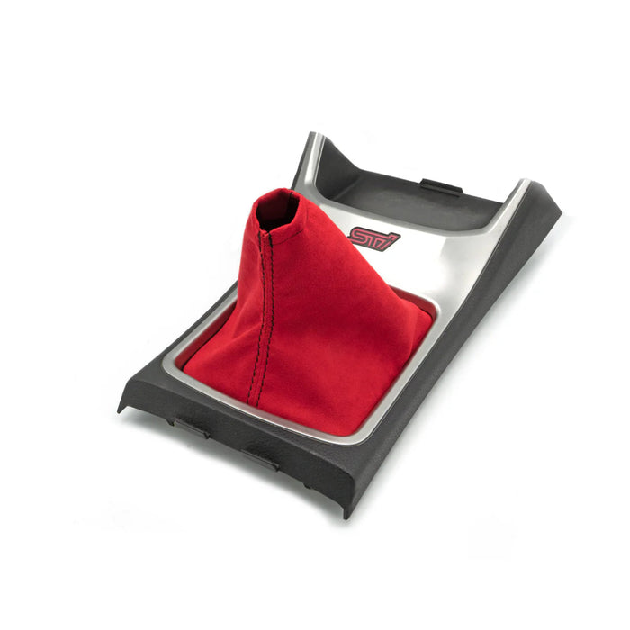Billetworkz Alcantara Premium Shift Boot 2008 - 2014 STI - BW - SBA - SUB - STIGR - RED - BLK - Subimods.com