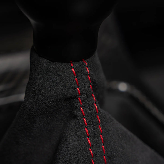 Billetworkz Alcantara Premium Shift Boot 2008 - 2014 WRX - BW - SBA - SUB - WRXGR - BLK - RED - Subimods.com