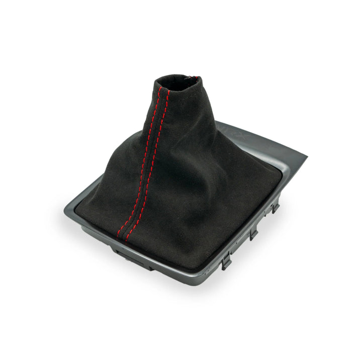 Billetworkz Alcantara Premium Shift Boot 2015 - 2021 WRX - BW - SBA - SUB - WRXVA - BLK - RED - Subimods.com