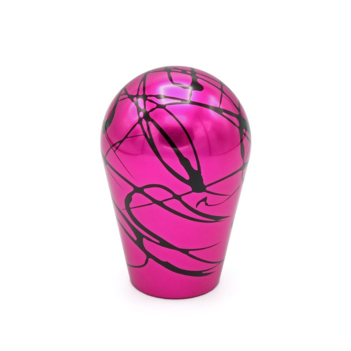 Billetworkz Aluminum Shift Knob Fits Most Subaru BRZ / Toyota GR86 Models - Pink w/ Black Splash - BW-KNB-BRZ2-NO-PNKBS-AP - Subimods.com