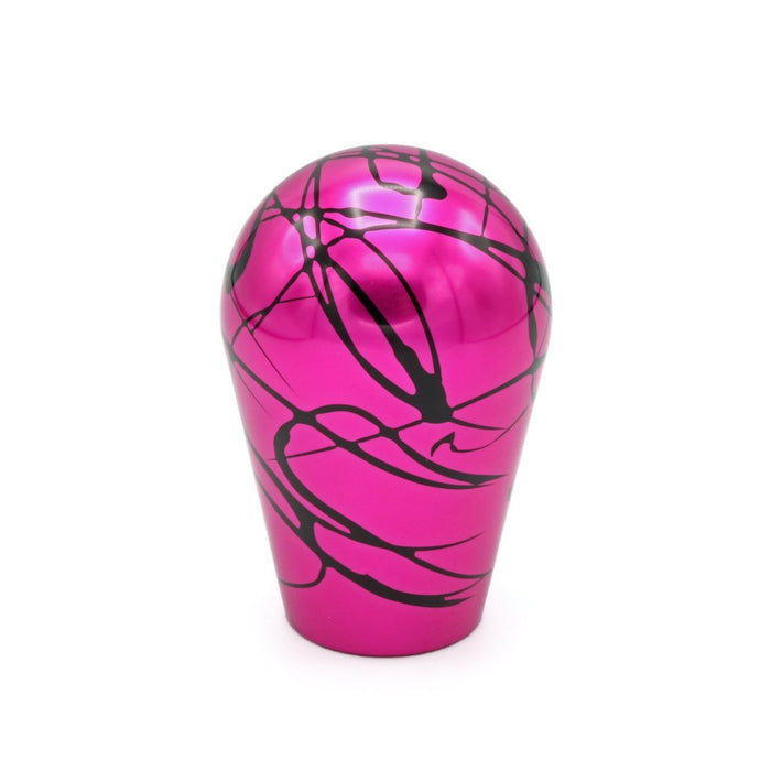 Billetworkz Aluminum Shift Knob Fits Most Subaru BRZ / Toyota GR86 Models - Pink w/ Black Splash - BW-KNB-BRZ2-NO-PNKBS-SP - Subimods.com