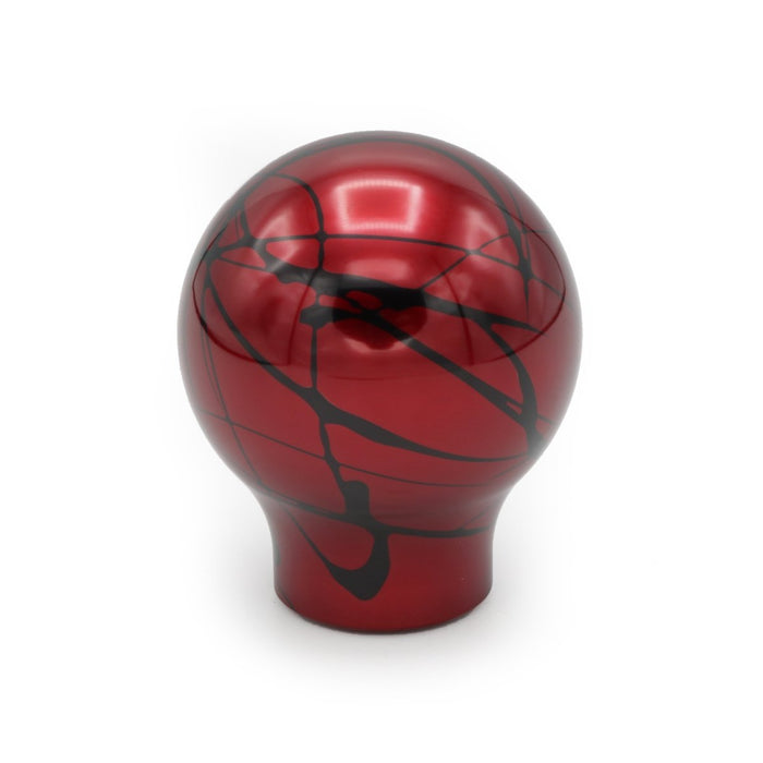 Billetworkz Aluminum Shift Knob Fits Most Subaru BRZ / Toyota GR86 Models - Red w/ Black Splash - BW-KNB-BRZ2-NO-REDBS-SP - Subimods.com