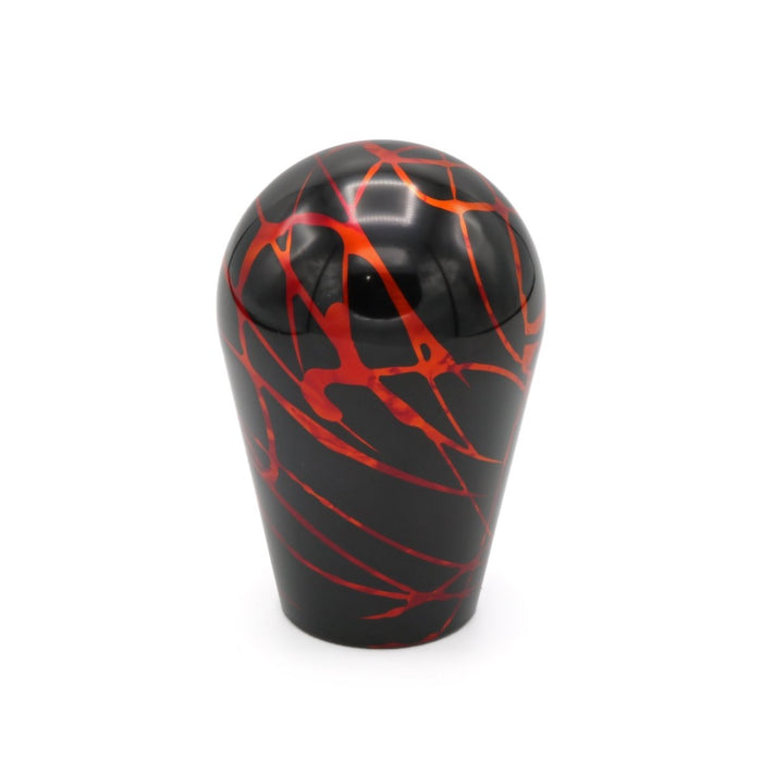 Billetworkz Anodized Shift Knob 5 - Speed Subaru WRX - Black w/ Fire Splash - BW-KNB-WRX5-BLNK-BLKF-1 - Subimods.com