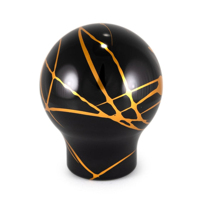 Billetworkz Automatic Shifter Black w/ Gold Splash Fits 19 - 24 Subaru Forester - BW-KNB-SUBAU-NO-BLKGS-LB-PU3-WB-BLK - Subimods.com