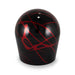 Billetworkz Automatic Shifter Black w/ Red Splash Fits Most Subaru CVT Models - BW-KNB-SUBAU-NO-BLKRS-ST-PU2-WB-BLK - Subimods.com