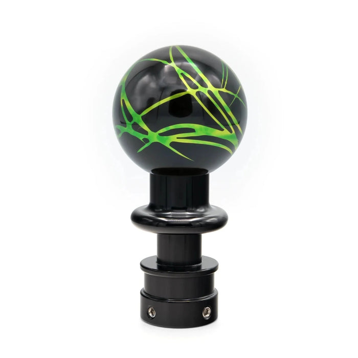 Billetworkz Automatic Shifter Black w/ Toxic Splash Fits Most Subaru CVT Models - BW-KNB-SUBAU-NO-BLKTS-SP-PU2-WB-BLK - Subimods.com