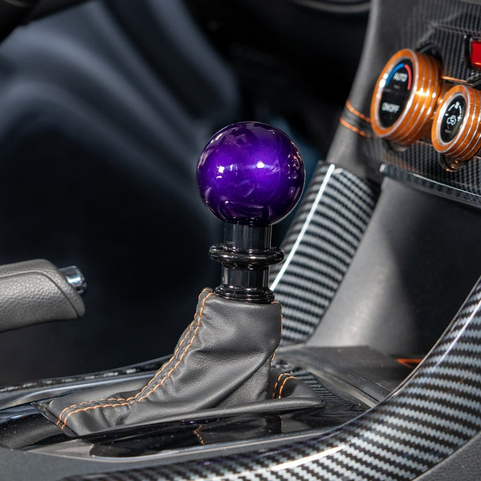 Billetworkz Automatic Shifter Candy Purple Fits Most Subaru CVT Models - BW-KNB-SUBAU-NO-CPRP-SP-PU2-WB-BLK - Subimods.com