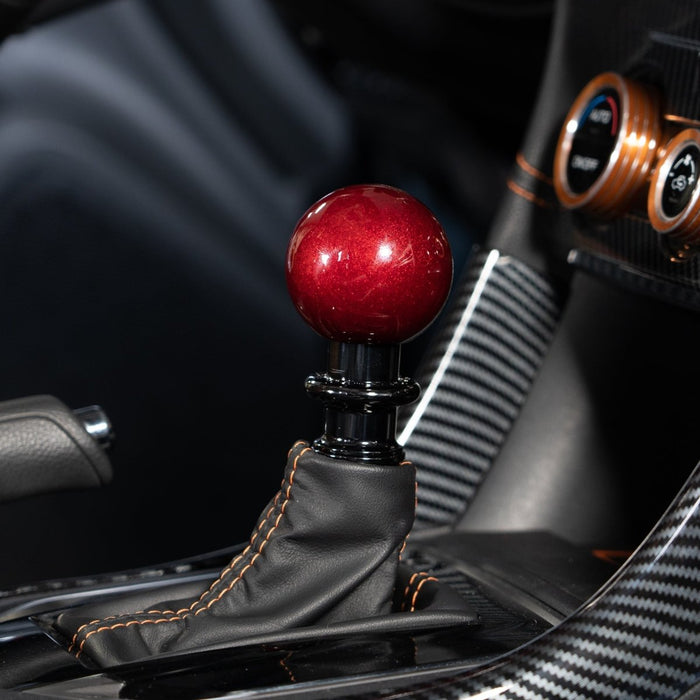 Billetworkz Automatic Shifter CVT Fits Most Subaru Models - Candy Red - BW-KNB-SUBAU-NO-CRED-SP-PU2-WB-BLK - Subimods.com